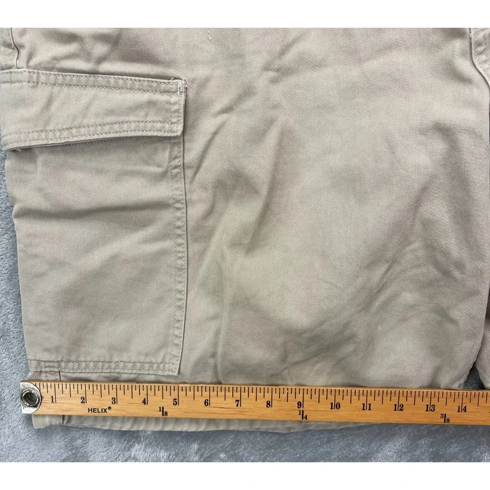 VTG Polo Jeans Co Men's Easy Cargo Shorts Sz‎ 40 (Real 38) Beige Cotton Gorpcore